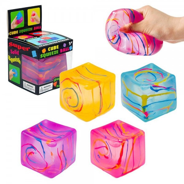 Splatter Paint Cube Squishy Toy

Cute novelty squishy toy designed as a gel cube. Perfect for gifts, impulse buys, and themed novelty displays.

- Ages 3+
- Approximately 3" L