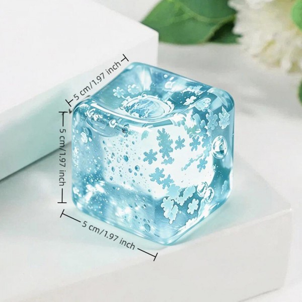 Translucent Snowflake Cube Squishy Toy

Cute novelty squishy toy designed as translucent cube. Perfect for gifts, impulse buys, and themed novelty displays.

- Ages 3+
- Approximately 2" L