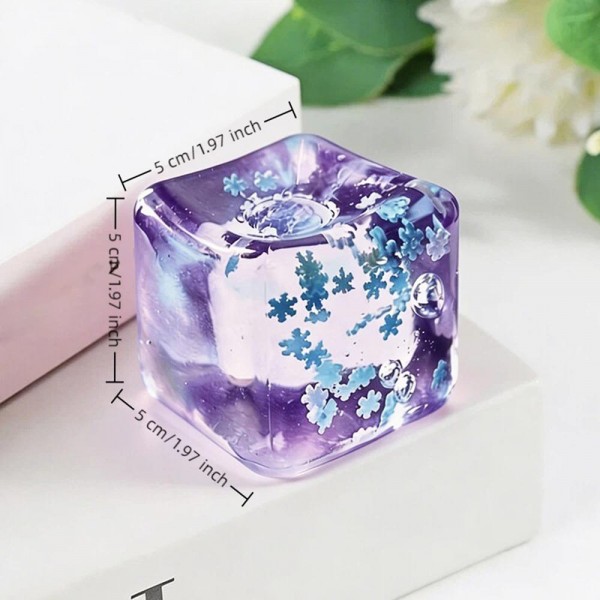 Translucent Snowflake Cube Squishy Toy

Cute novelty squishy toy designed as translucent cube. Perfect for gifts, impulse buys, and themed novelty displays.

- Ages 3+
- Approximately 2" L