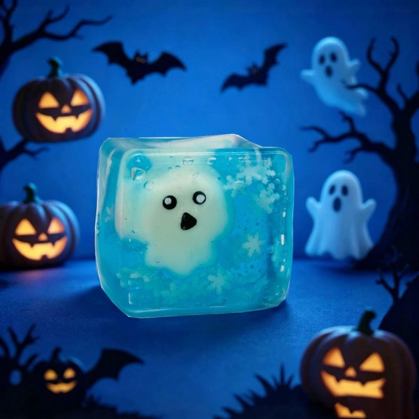 Ghost Cube Squishy Toy

Cute novelty squishy toy designed as a ghost in a gel cube. Perfect for gifts, impulse buys, and themed novelty displays.

- Ages 3+
- Approximately 4" L