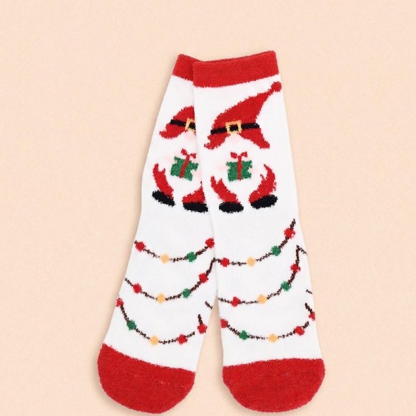 Holiday crew sock set with four coordinating pairs in a soft cotton blend knit with cushioned soles. Ribbed cuffs stay put without digging in, and the seasonal motifs are knit in rather than printed so they survive the wash. A ready made gift for boutique buyers stocking stocking stuffers, teacher gifts, secret santa, and holiday markets. Boxed sock sets ring up as an easy impulse grab and reorder through December.