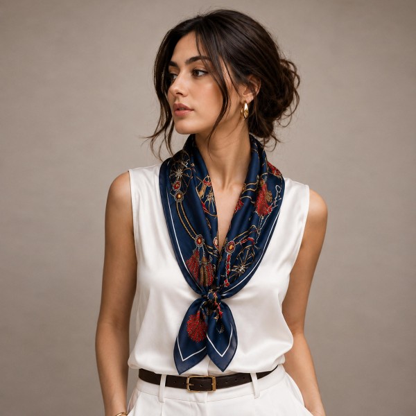 Do Everything In Love Silky Status Print Bandana Scarf

- Multi-Use: Scarf, Bandana, Bag Tie ETC
- Approximately 34"L X 34"W
- 100% Polyester