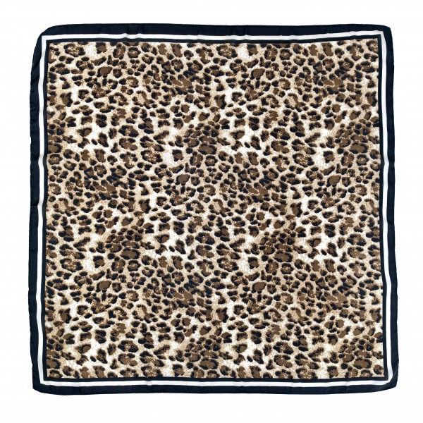 Do Everything In Love Silky Leopard Print Bandana Scarf

- Multi-Use: Scarf, Bandana, Bag Tie ETC
- Approximately 34"L X 34"W
- 100% Polyester