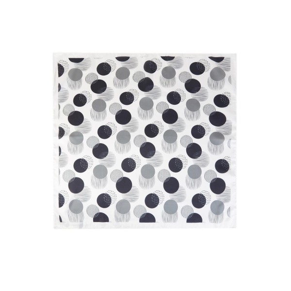 Silky Abstract Dot Print Bandana Scarf

- Multi-Use: Scarf, Bandana, Bag Tie ETC
- Approximately 35 "L X 35 "W
- 100% Polyester