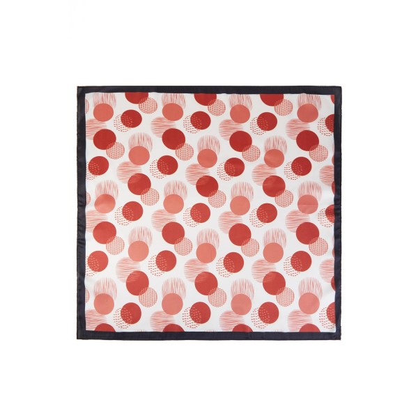 Silky Abstract Dot Print Bandana Scarf

- Multi-Use: Scarf, Bandana, Bag Tie ETC
- Approximately 35 "L X 35 "W
- 100% Polyester