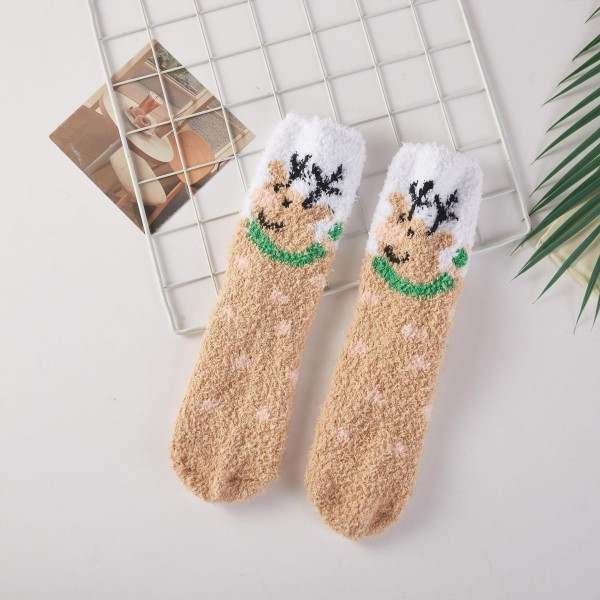 Christmas Fuzzy Socks featuring festive knit designs like snowmen, Christmas trees, reindeer, and hearts on a plush, cozy knit. Soft and warm for lounging by the fire, holiday movie marathons, and Christmas morning photos in matching pajamas. Sold in an assorted pack so every customer finds a favorite. The ultimate stocking stuffer and gift exchange pick, holiday fuzzy socks are a low price, high volume seller from November through New Year.