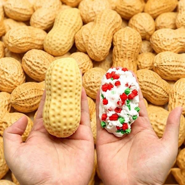 Realistic food squishy molded and painted to look like the real thing, down to the surface texture. Slow rise foam compresses under a squeeze and slowly returns to shape for repeat fidgeting. A counter impulse toy for boutiques stocking birthday favors, classroom rewards, sensory bins, and stocking stuffers. Food squishies are the piece customers pick up on the way to the register and buy without thinking.