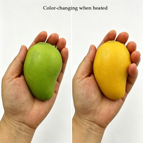 Mango squishy shaped and painted like a ripe fruit, with a smooth skin finish and a dense slow rise squeeze that springs back into form. Weighty in the hand in the best way, which makes it a favorite stress reliever for desks and car rides. A fun pick for produce themed displays, kitchen gifts, and summer merchandising. Foodie novelty like this sells on sight.