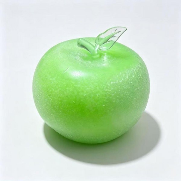 Apple squishy molded to fruit stand scale with a dimpled stem well, a smooth skin finish, and a satisfying slow rise squeeze. Sturdy enough for daily desk duty and cute enough to sit out as decor. A natural fit for teacher gifts, classroom rewards, and back to school displays. Realistic fruit squishies photograph beautifully and turn fast in a basket at the counter.