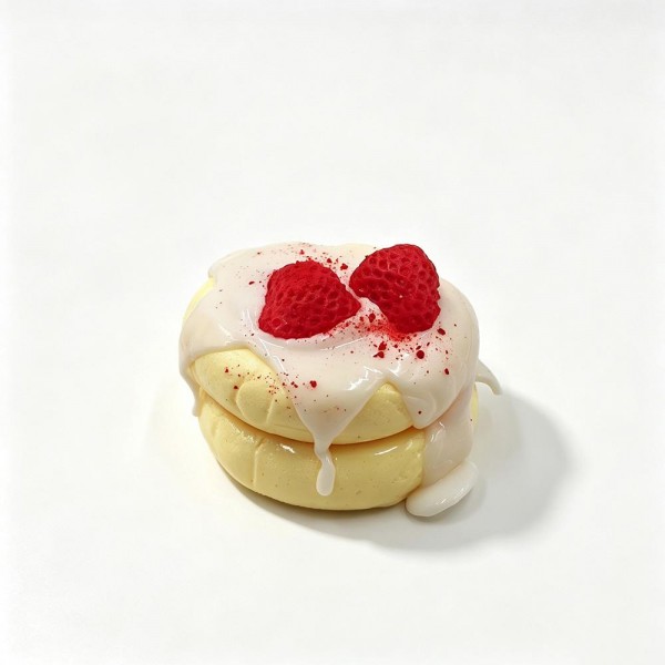 Mini cake squishy sculpted like a bakery case dessert, with piped frosting, a glossy drip, and tiny fruit and cream details on top. The slow rise foam holds its shape after every squeeze, so it stays photo ready on a shelf or a register display. A charming pick for dessert lovers, teachers, and anyone building a cute desk collection. Realistic food squishies like these are proven impulse sellers.
