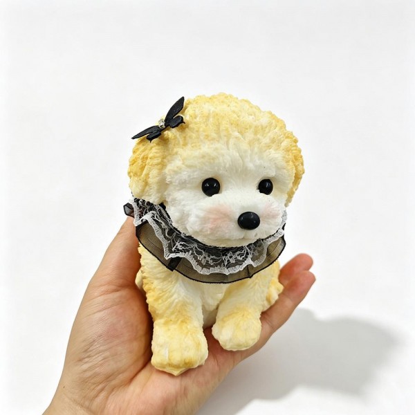 Fluffy puppy squishy with a soft flocked coat, stitched face detail, and a slow rise squeeze that springs back into shape. Small enough to sit on a desk or a nightstand and sturdy enough to travel in a backpack or a purse. A sweet, giftable pick for pet lovers, dog moms, and anyone who collects cute desk companions. Cuddly novelty like this photographs well and moves quickly at the register.