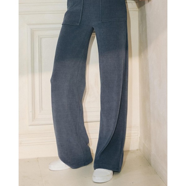 Wide-Leg Corduroy Pants (6-Pack)

- Relaxed-Fit 
- Ribbed
- Elasticized High Waist 
- Lightweight & Breathable 
- Pull Up Style 
- 98% Polyester 2% Spandex 