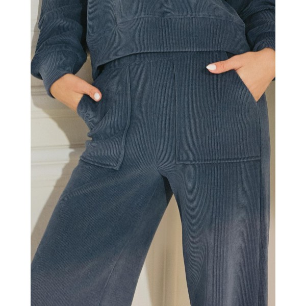 Wide-Leg Corduroy Pants (6-Pack)

- Relaxed-Fit 
- Ribbed
- Elasticized High Waist 
- Lightweight & Breathable 
- Pull Up Style 
- 98% Polyester 2% Spandex 