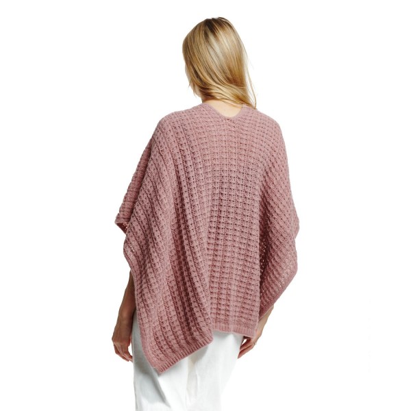 Ruana Wrap With Faux Fur Strap

- One Size Fits Most
- 100% Polyester 