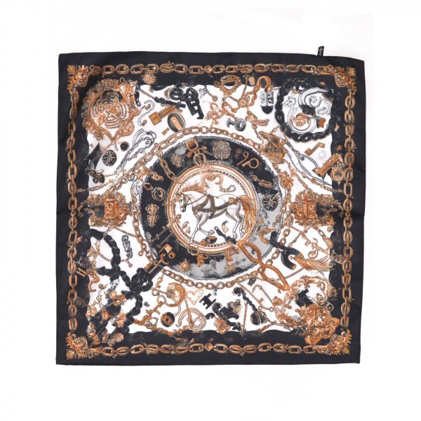 Illustrated Status Print Bandana Scarf

- Multi-Use: Scarf, Bandana, Bag Tie ETC
- Approximately 27.5" L X 27.5" W
- 100% Polyester