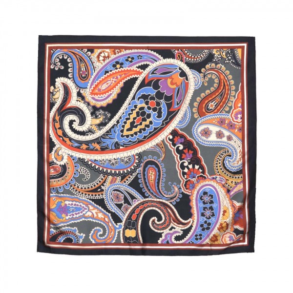 Paisley Print Bandana Scarf

- Multi-Use: Scarf, Bandana, Bag Tie ETC
- Approximately 27.5" L X 27.5" W
- 100% Polyester