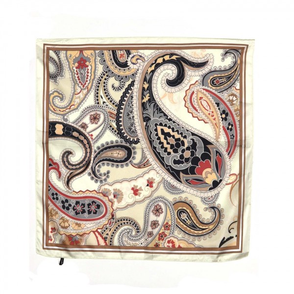Paisley Print Bandana Scarf

- Multi-Use: Scarf, Bandana, Bag Tie ETC
- Approximately 27.5" L X 27.5" W
- 100% Polyester
