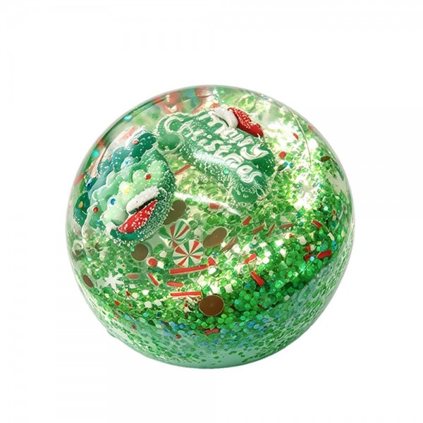 Christmas Charm Squishy Stress Ball

Christmas Charm Squishy Stress Ball with a clear, stretchy shell packed with holiday surprises inside. Each style has its own festive fill, from sparkly glitter beads and candy sprinkles to a snow globe style flurry or a smooth, dough like center, all mixed with peppermints, snowflakes, and charms like Santa, gingerbread men, a snowman, and reindeer. Squeeze it to feel the filling shift and press against your palm, then watch it pop back round. A colorful stocking stuffer that looks great piled in a bowl by the register.

- Every style has a different holiday fill