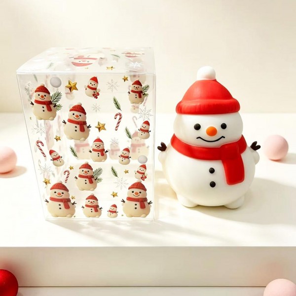 Christmas Character Squishy Toy in Gift Box

Christmas Character Squishy Toy available as Santa Claus, a snowman in a knit hat and scarf, or a reindeer with a shiny nose, each with a big, rounded body and a cheerful sculpted face. The smooth, glossy skin has a soft, rubbery feel, and the plump body squishes deep under your palm before bouncing right back into shape. Every piece comes in a clear holiday print gift box, so it is ready to wrap, gift, or display. A cheerful holiday squishy that makes a great centerpiece for any Christmas toy table.

- Packaged in a clear holiday print gift box
