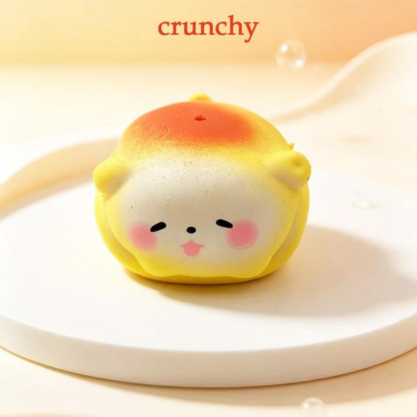 Crunchy Kawaii Animal Squishy Toy

Crunchy Kawaii Animal Squishy Toys in a chubby loaf shape with sweet little faces, including a panda, puppies, a kitty, and a toasty bread pup. The smooth, matte, soft touch skin hides crunchy bits inside, so each squeeze starts soft and pillowy and finishes with a satisfying crackle. Every piece comes in its own clear window box, making them easy to stack, display, and gift. A trending ASMR squishy that collectors love for checkout counters and stocking stuffers.

- Individually boxed in a clear window box