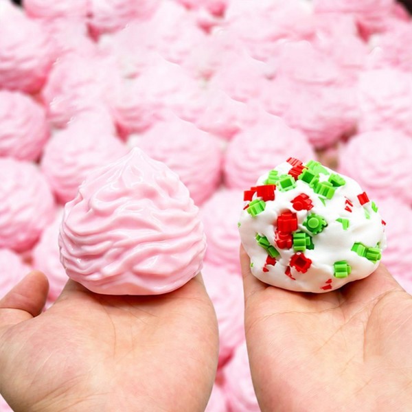 Whipped Cream Swirl Squishy Toy

Whipped Cream Swirl Squishy Toy sculpted like a big dollop of piped frosting, with deep ridged swirls you can trace with your fingertips. The soft, stretchy body squishes down like fresh whipped cream and puffs right back up to its peak. Sweet treat squishies are a favorite with kids and collectors, and the textured swirl makes this one extra fun to squeeze. Pile a few together for an eye catching bakery look on the counter.