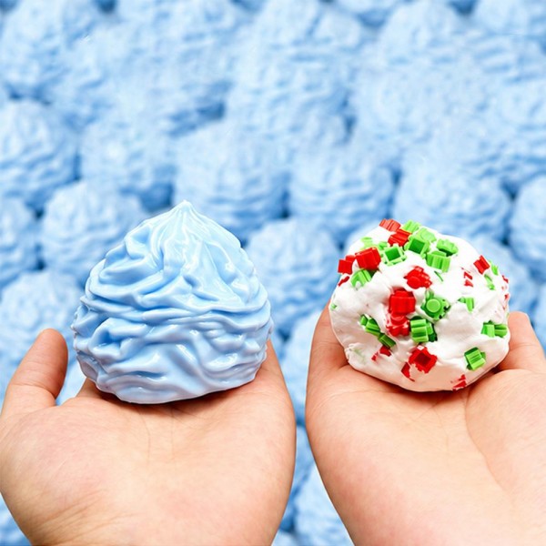Whipped Cream Swirl Squishy Toy

Whipped Cream Swirl Squishy Toy sculpted like a big dollop of piped frosting, with deep ridged swirls you can trace with your fingertips. The soft, stretchy body squishes down like fresh whipped cream and puffs right back up to its peak. Sweet treat squishies are a favorite with kids and collectors, and the textured swirl makes this one extra fun to squeeze. Pile a few together for an eye catching bakery look on the counter.