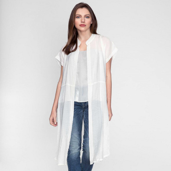 Wholesale lightweight short sleeve duster kimono polyester One fits most