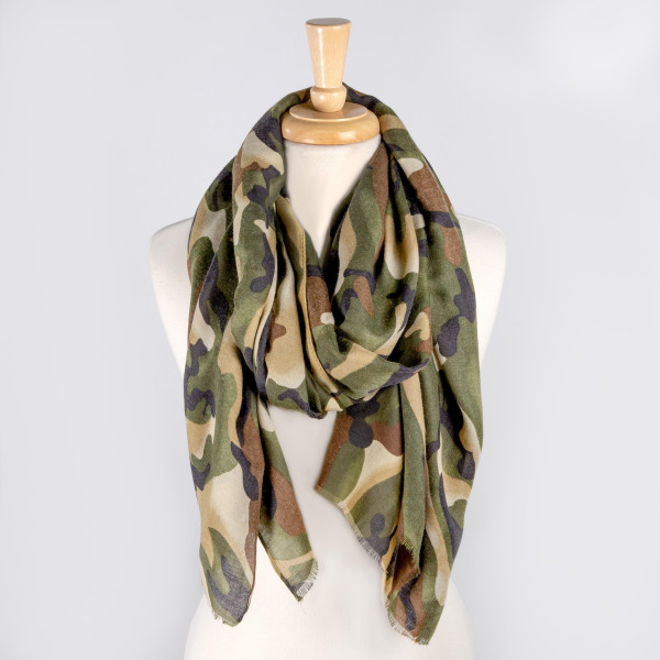 Wholesale lightweight camouflage scarf Polyester