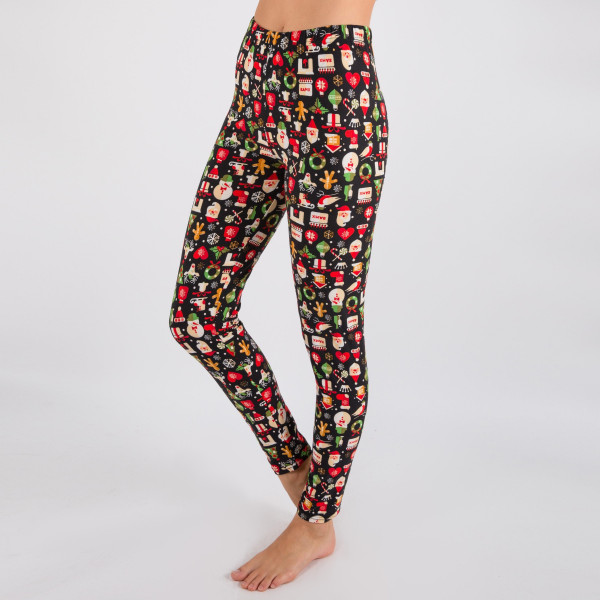 wholesale mix printed christmas print peach skin leggings seamless chic must ha - Christmas Print Leggings wholesale mix printed christmas print peach skin leggings seamless chic must ha - Christmas Print Leggings