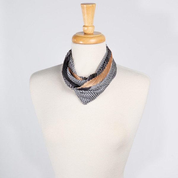 Wholesale light weight multi striped scarf Denimson POLYESTER