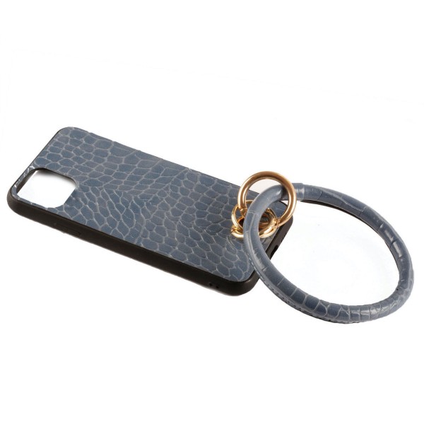 Wholesale fitted Gator Faux Leather Key Ring Cell Phone Case iPhone XS Max Fits