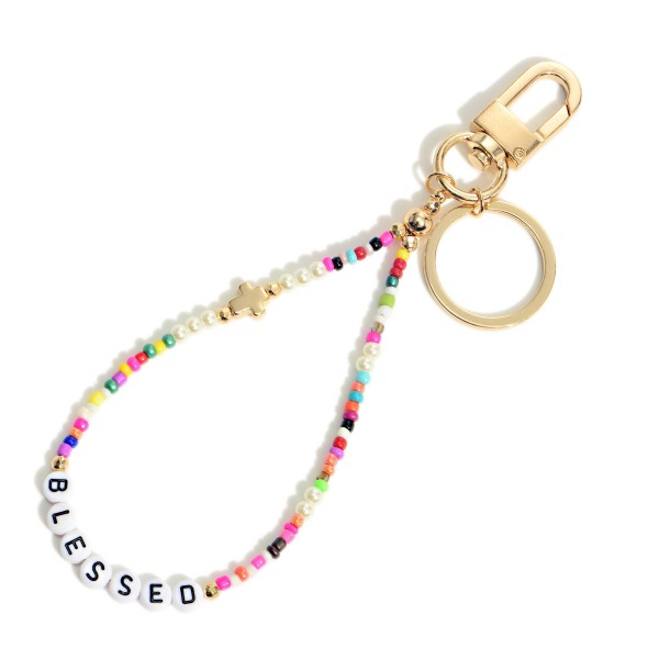 Wholesale beaded Blessed Keychain Cross Long