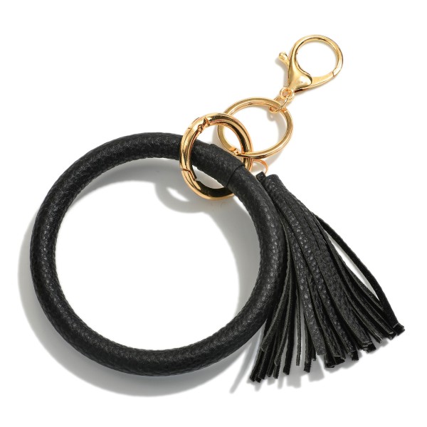 Wholesale faux Leather Keychain Tassel Diameter Has Keyring Lobster Claw