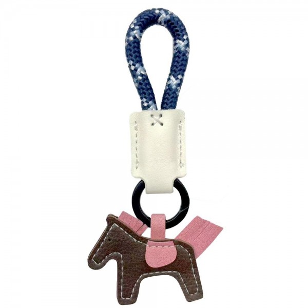 Do Everything In Love Vegan Leather Horse & Rope Key Ring

- Approximately 6" L