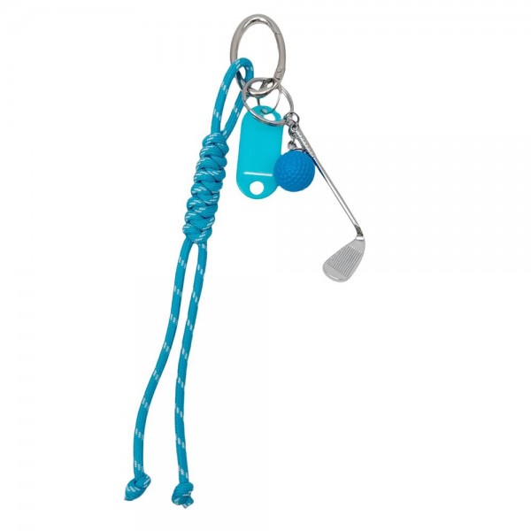 Wholesale golf Key Ring Knotted Rope Detail Name Tag Included L