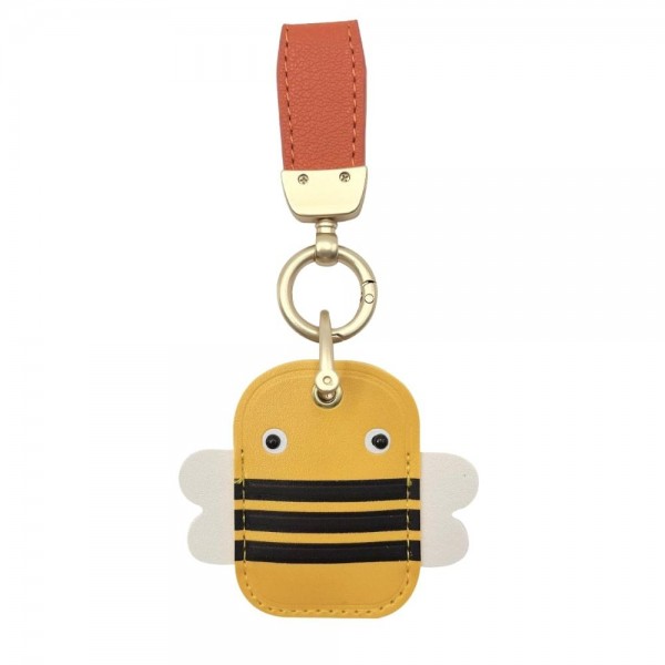 Wholesale do Everything Love Vegan Leather Bee Key Ring O Ring Clasp L