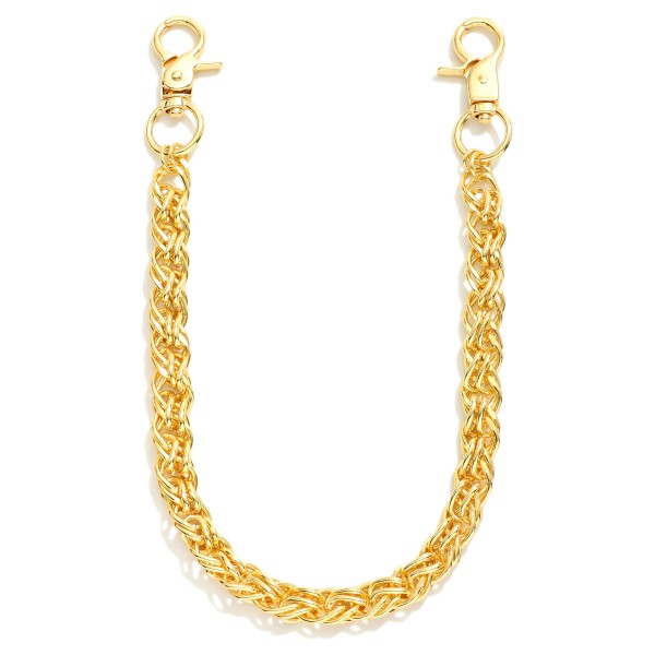 Wholesale twisted Gold Chain Link Bag Chain L