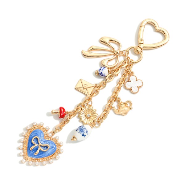 Wholesale chain Link Bag Charm Heart Lobster Claw Various Charms L