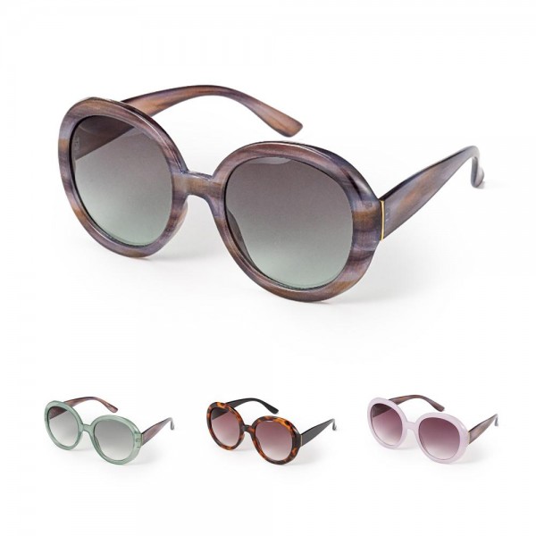 Wholesale large Round Sunglasses Assorted Colors UVA UVB UV Protection Material