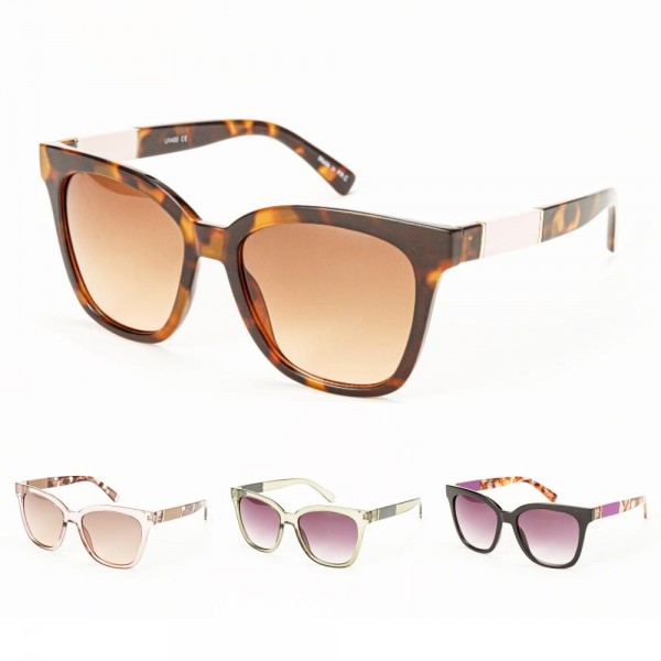 Wholesale oval Cateye Sunglasses Assorted Colors UVA UVB Protection Anti Scratch