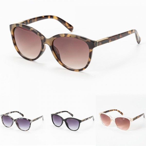 Wholesale cateye Sunglasses Gradient Lens Assorted Colors UVA UVB Protection Ant