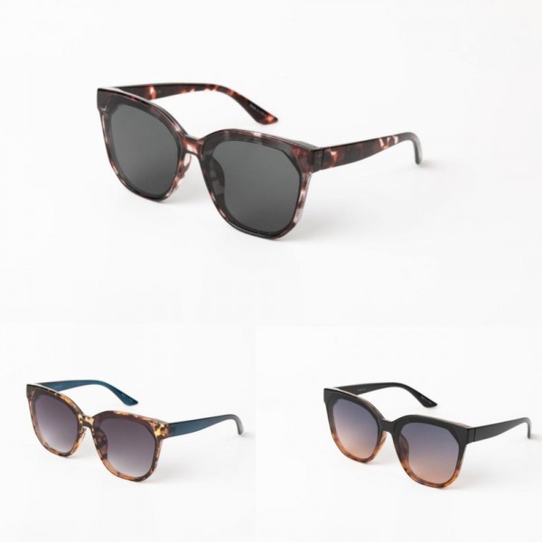 Wholesale angular Cateye Sunglasses Assorted Colors UVA UVB Protection Anti Scra