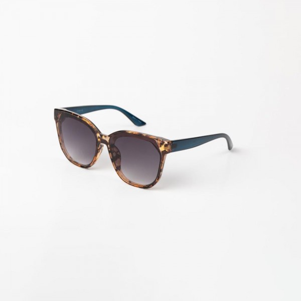 Angular Cateye Sunglasses - Assorted Colors - UVA - UVB 400 Protection - Anti-Scratch Lenses Material: - Face: Plastic - Legs: Plastic view 5