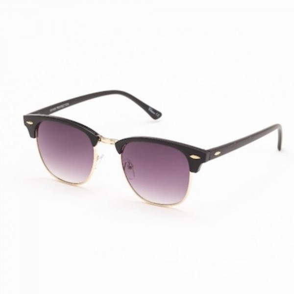 Retro Metal Rim & Tortoise Shell Square Sunglasses - Assorted Colors - UVA - UVB 400 Protection - Anti-Scratch Lenses Material: - Face: Plastic/Metal - Legs: Plastic view 5