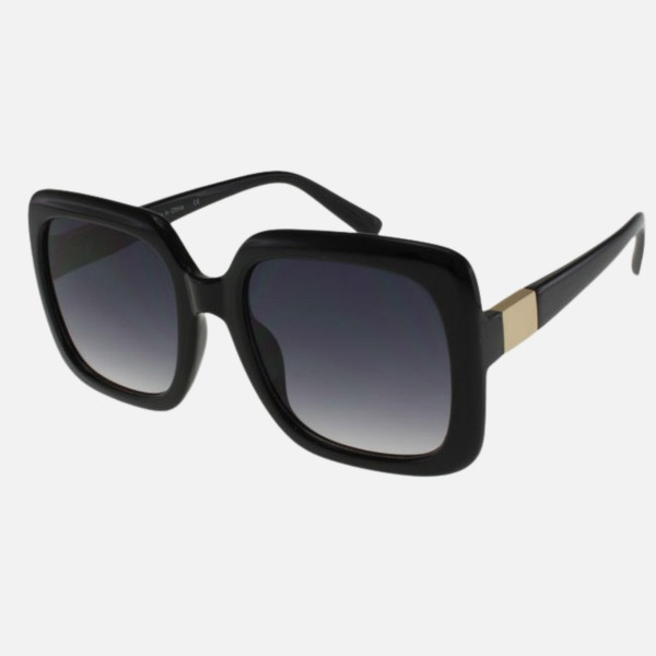 Oversized Square Sunglasses With Metal Temple Detail (12-Pack)

- Frame Material: Plastic
- Lens Material: Polycarbonate
- Lens Width: 53 mm
- Bridge Width: 24 mm
- Temple Length: 138 mm
- UV400 Sun Protection
- One Size Fits Most
- One Dozen Assorted Colors