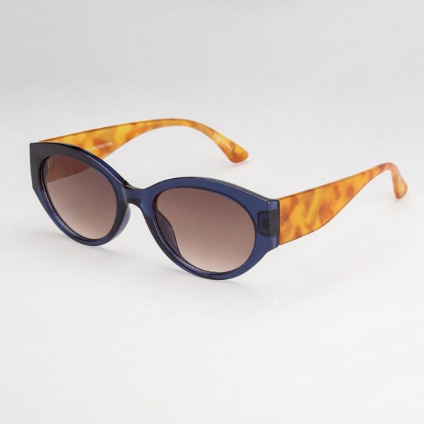 Oval Cat Eye Sunglasses (12-Pack) - Assorted Colors - UVA - UVB 400 Protection - Anti-Scratch Lenses Material: - Face: Plastic - Legs: Plastic view 4