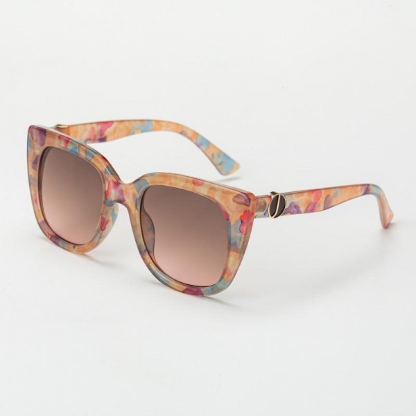 Oversize Square Cat Eye Sunglasses (12-Pack) - Assorted Colors - UVA - UVB 400 Protection - Anti-Scratch Lenses Material: - Face: Plastic - Legs: Plastic view 4