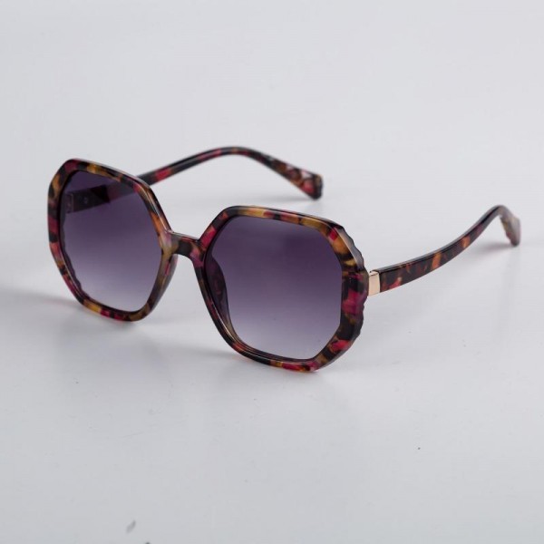 Oversize Rounded Octagon Sunglasses (12-Pack) - Assorted Colors - UVA - UVB 400 Protection - Anti-Scratch Lenses Material: - Face: Plastic - Legs: Plastic view 5
