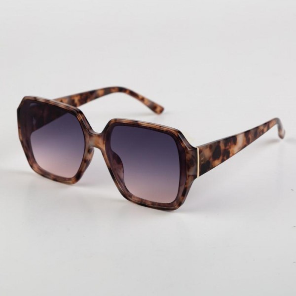 Oversize Rounded Octagon Sunglasses (12-Pack) - Assorted Colors - UVA - UVB 400 Protection - Anti-Scratch Lenses Material: - Face: Plastic - Legs: Plastic view 4