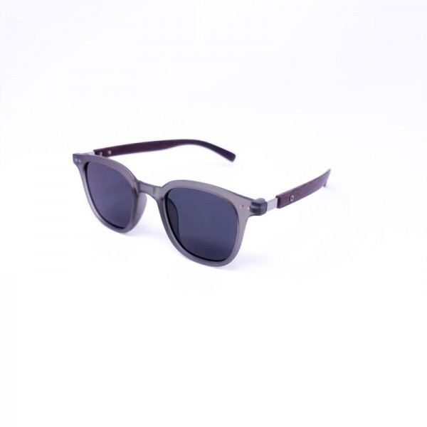 Square Sunglasses With Wooden Legs (12-Pack) - Assorted Colors - UVA - UVB 400 Protection - Anti-Scratch Lenses Material: - Face: Plastic - Legs: Wood view 4